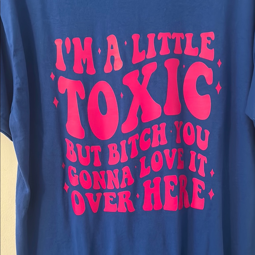 Gildan Blue And Pink Graphic Kids T-Shirt